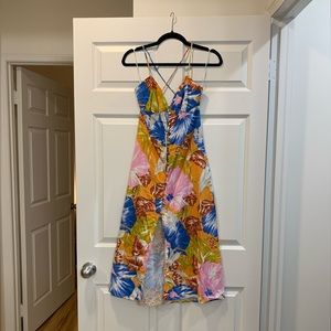 Zara Tropical Midi Dress